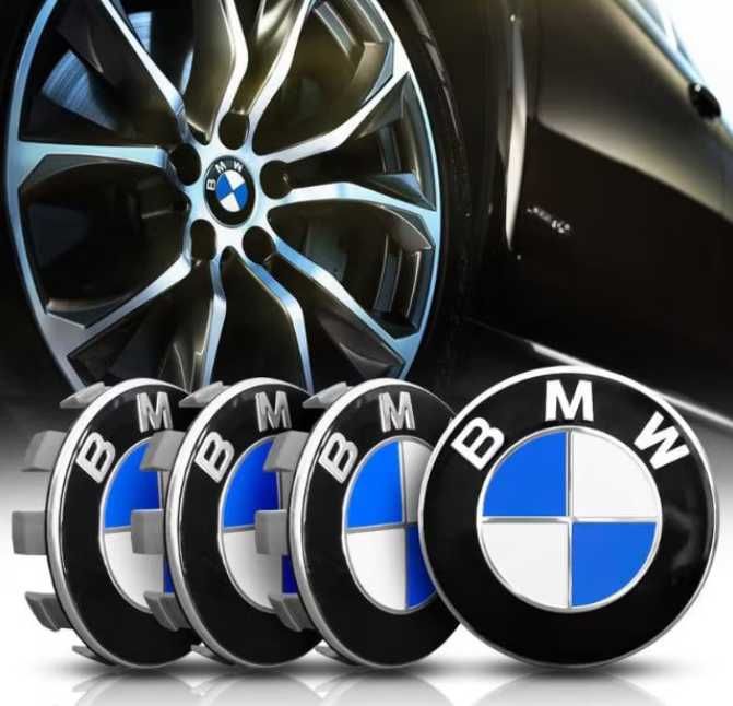 Capace jante BMW 68mm - Albastru/Alb, Negru, Alb-Negru, Aniversare