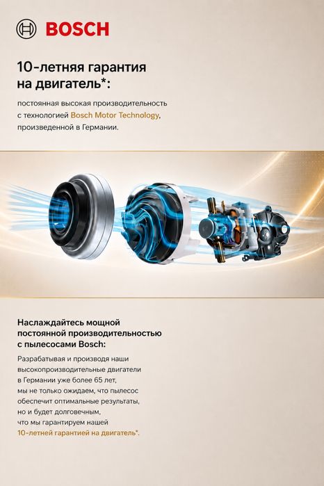Пылесос с мешком Bosch BGL8GOLD 8 серия напольный мощный Германия