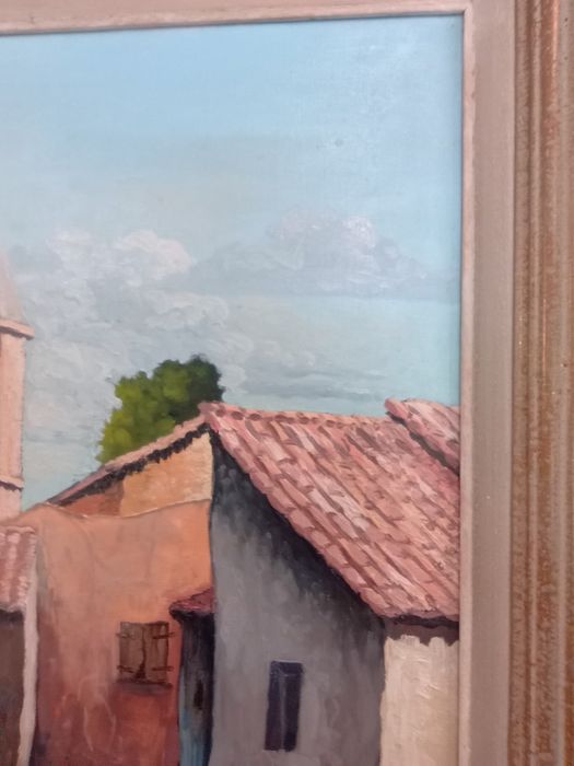 Картина маслени бои ​„Провинциален уют“ (1968 г.)