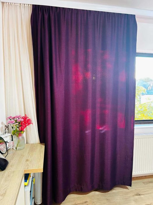 vand 2 draperii roz