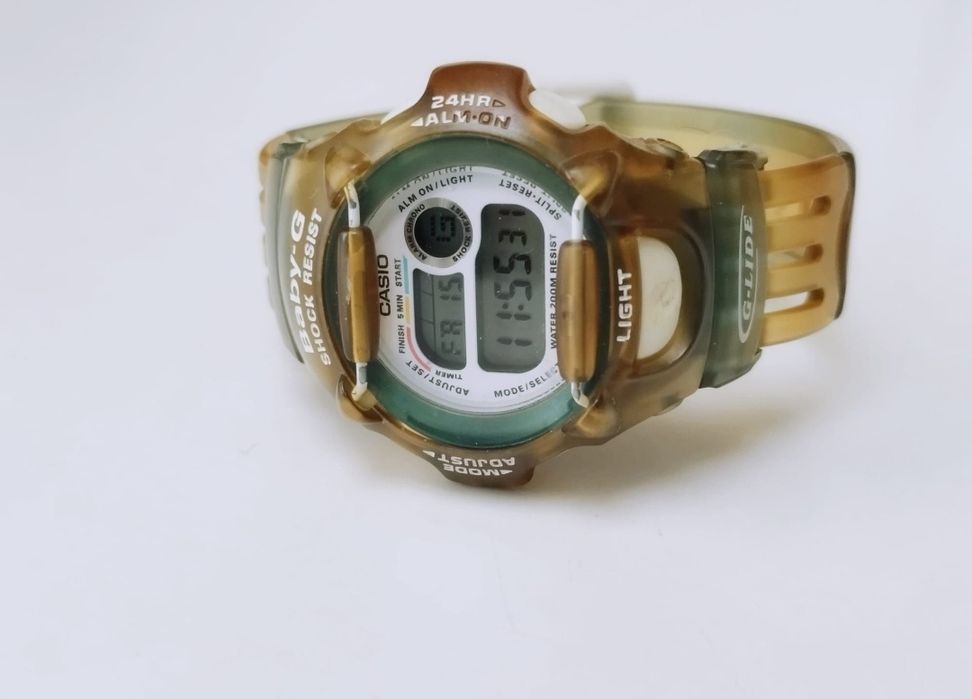 Vechi ceas casio Baby-G BG-370G G-Lide, modulul 1619, anii '90, Coreea de Sud