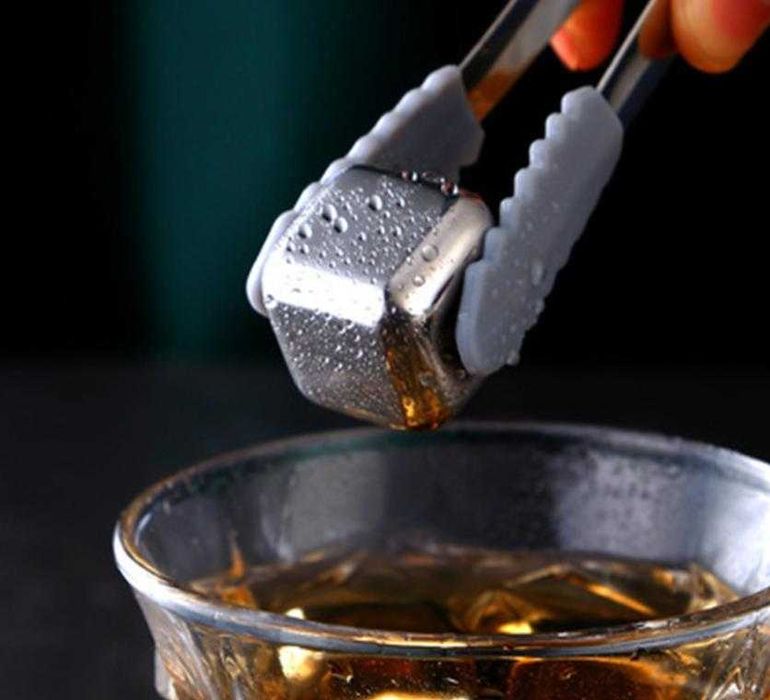 Whisky Stones Метални Ледчета Уиски Ракия Вино Коктейли Сок Охладители FoodGrade 304 SS Stainless Steel Неръждаема Стомана Безводни Охладители Напитки