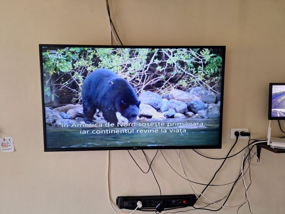 Televizorul LG smart, cu diagonală de 139 cm și rezoluție FullHD,  1000 lei.