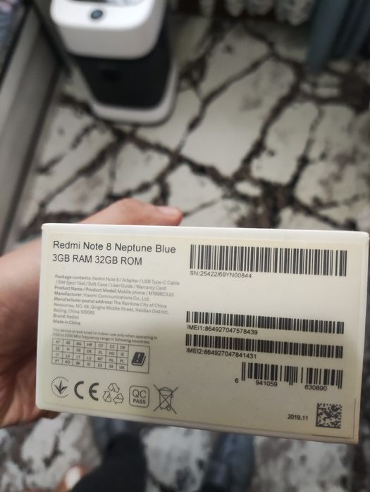 Продам redmi note 8 3/32