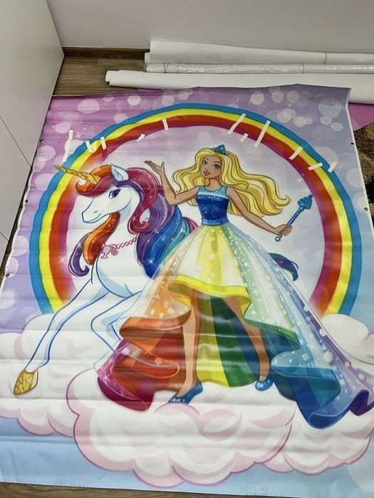 Vand banner 1,90 x 1,60 Barbie