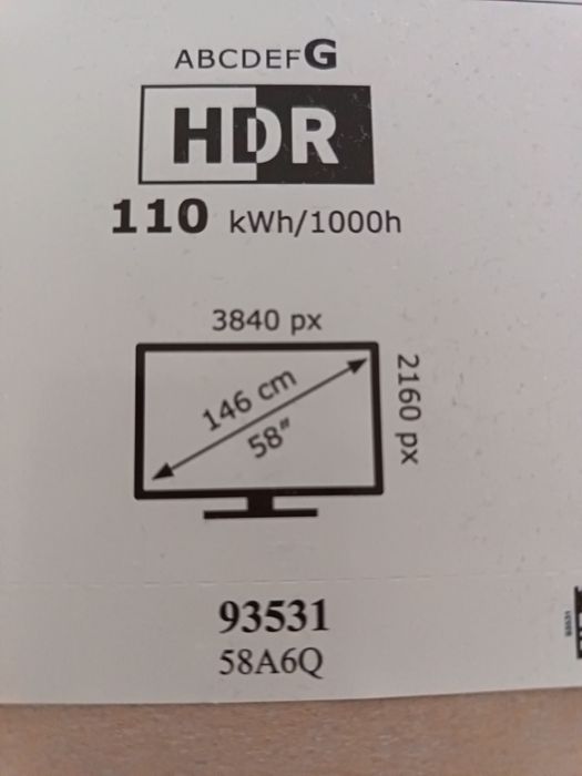 Smart Tv Hisense UHD 4 K  146 cm