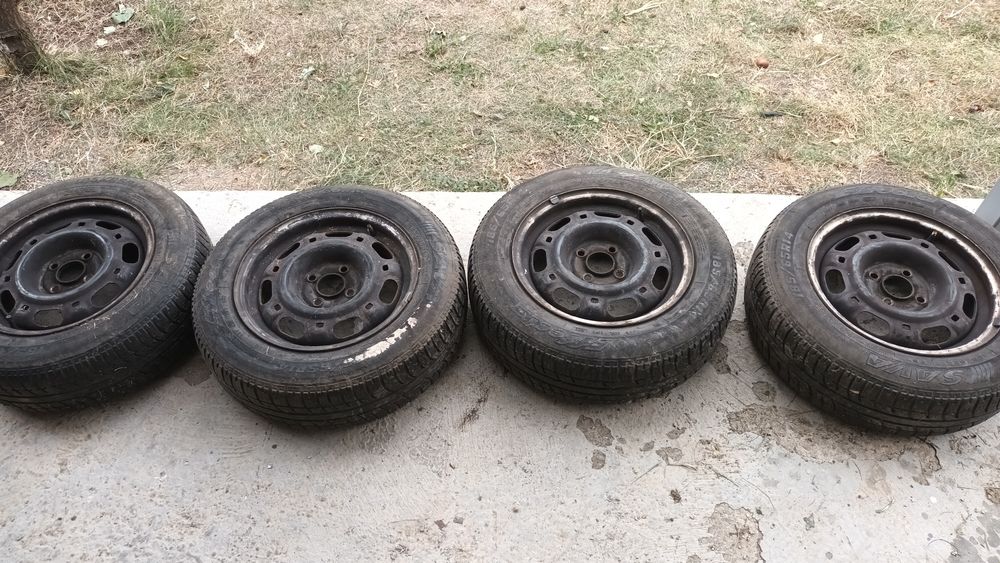 Jante otel cu anvelope