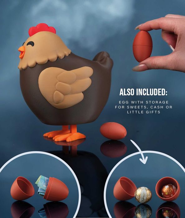 Henriegga – găina care face ouă  – decor amuzant de Paste