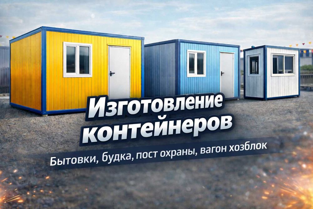 Бытовка Контейнер Вагончик Будка Павильон Пост охраны Вагон Хозблок