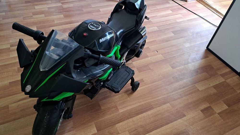 Motocicleta electrica NINJA DUO cu roti ajutatoare -  cititor USB