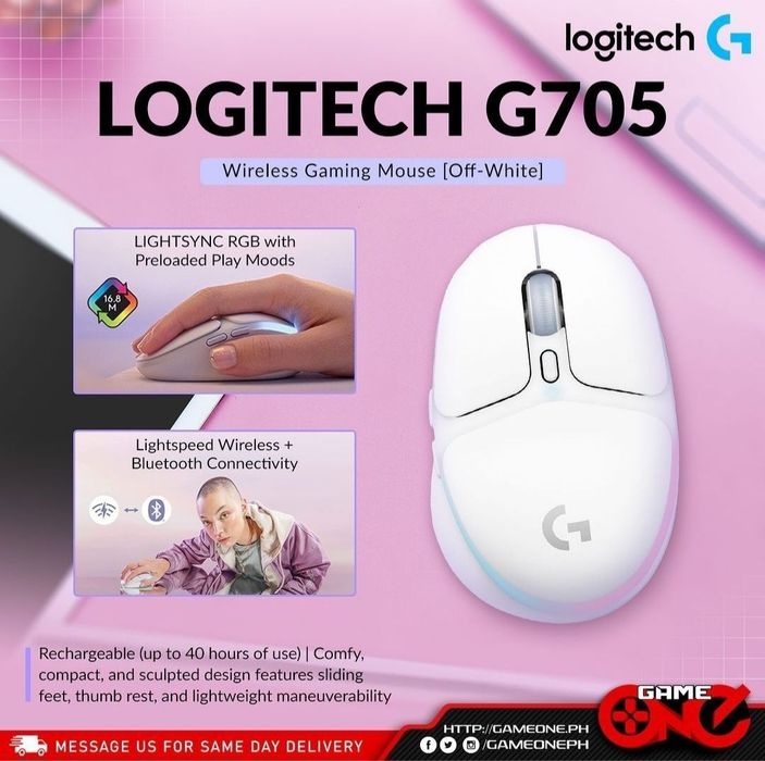 Logitech G705 СКИДКА Lightspeed Беспроводная мышка/мышь