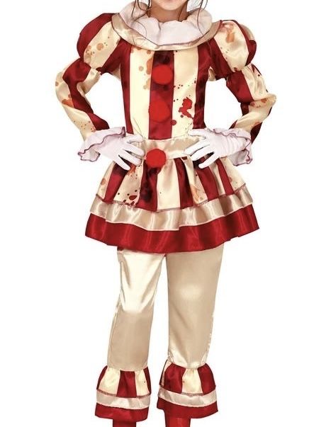 Карнавален костюм от две части, страшен клоун, за дете до 116