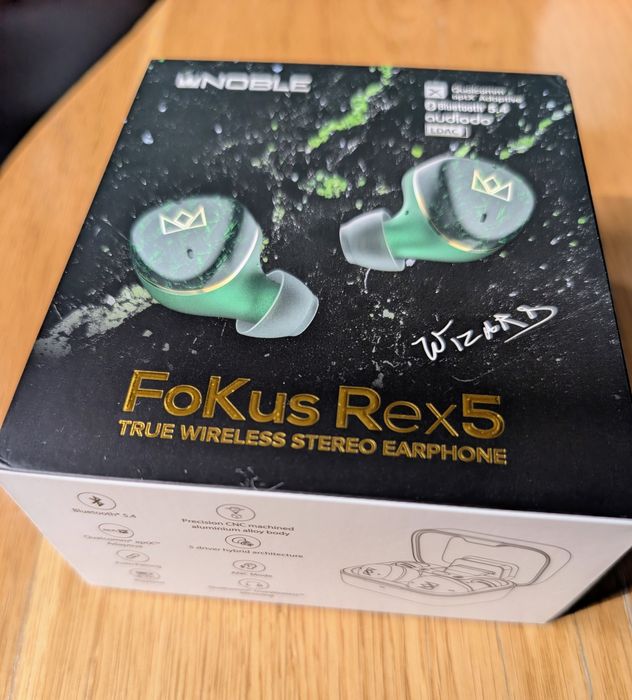 Noble FoKus Rex5 – căști TWS premium, 5 drivere, LDAC