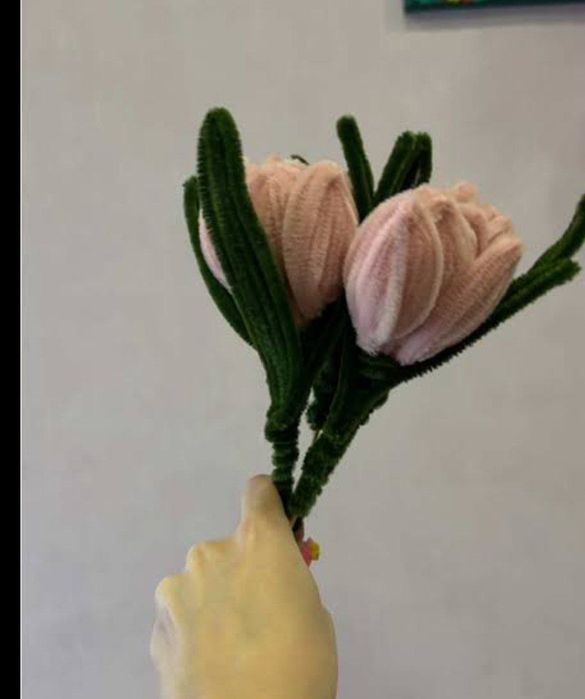 Букет из цветов ручная работа