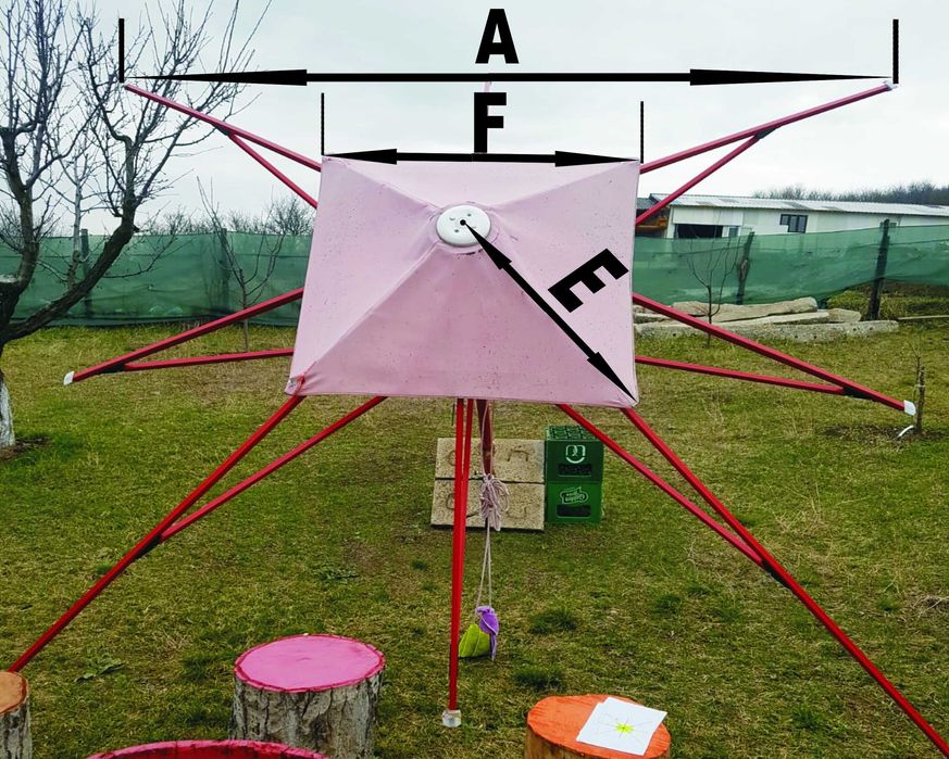 Prelata,calota,capison,husa umbrela mare 3~3,5m DOAR PATRATA !