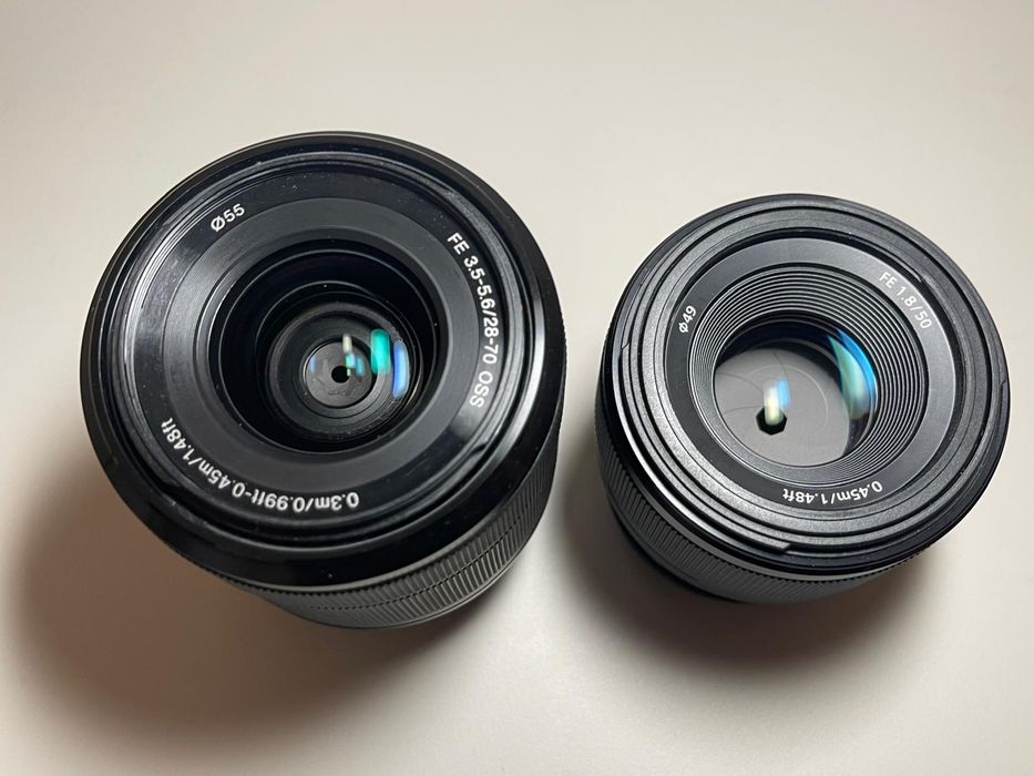 Sony A7 II Full Frame + 50mm F1.8 + 28-70mm + Accesorii