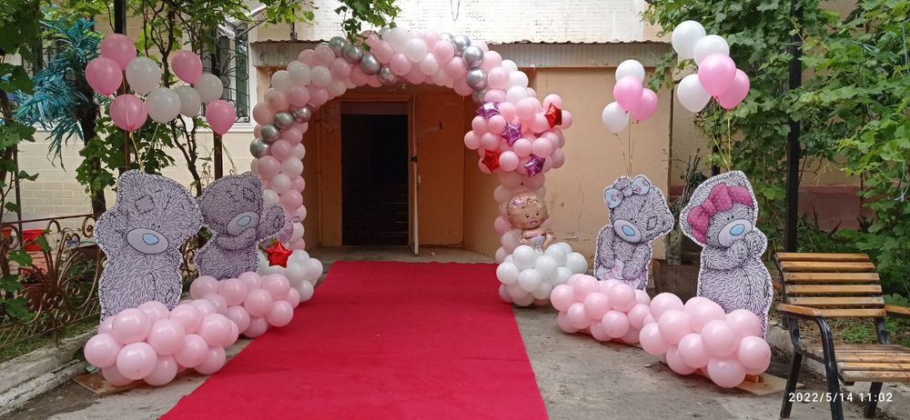 ОФОРМЛЕНИЕ ШАРАМИ, Воздушные шары sharlar bilan bezatish uchar shar