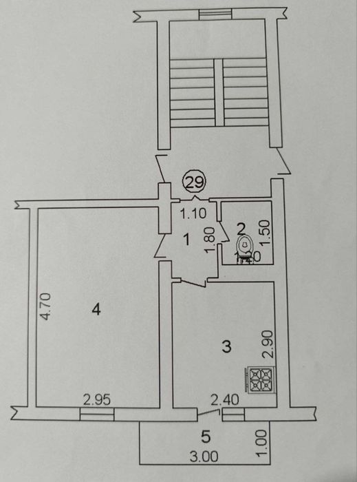 Яккасарай Саламатина. МЧС.  1 комнатная кирпич. Продажа