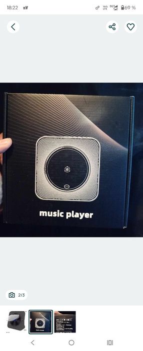 Kecag KC-806 CD /DVD Player cu afișaj LED Telecomandă Bluetooth 5.0 Ra