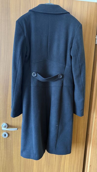 Палто от вълна и полиестер