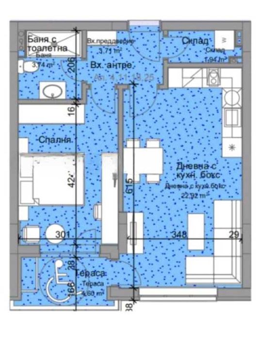 Продава се Двустаен апартамент в Пловдив, Остромила - 68 кв.м за 660 €/кв.м - Снимка #7