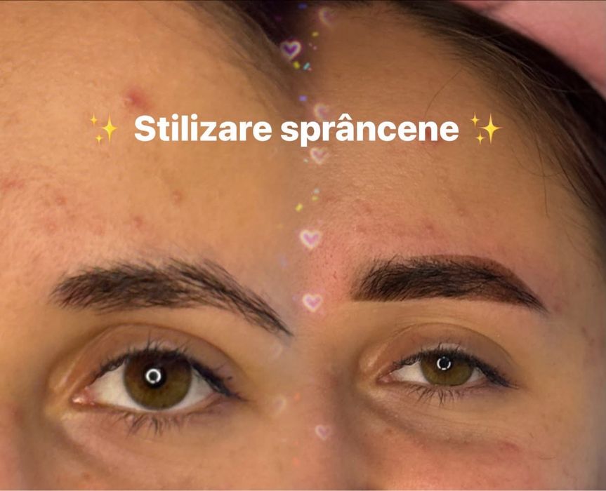Machiaj, stilizare sprancene, laminare gene si sprancene