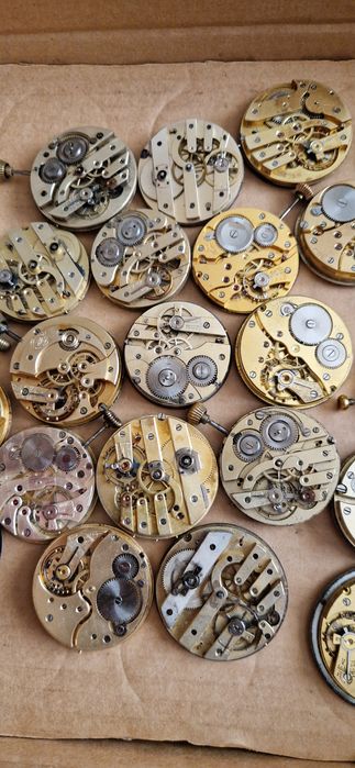 Oferta lot mecanism ceas buzunar ,germany,usa,swiss,gold 18k
