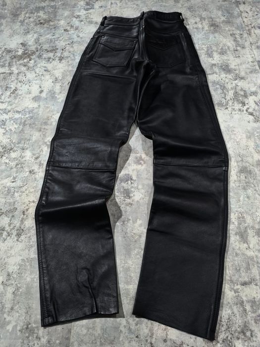 Biker leather pants