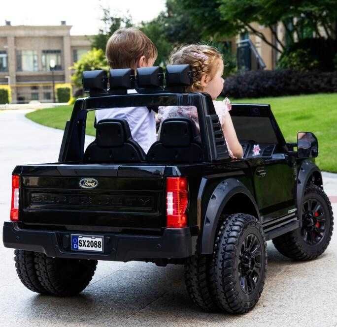 Masinuta electrica pentru 2 copii Ford F450 Super Duty 4x4 12V #Black
