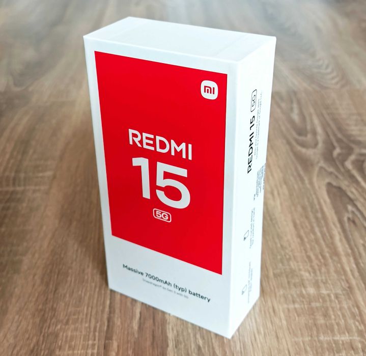 Telefon Redmi 15 5G 8GB Ram 256GB Negru Baterie 7000 mAh Nou SIGILAT