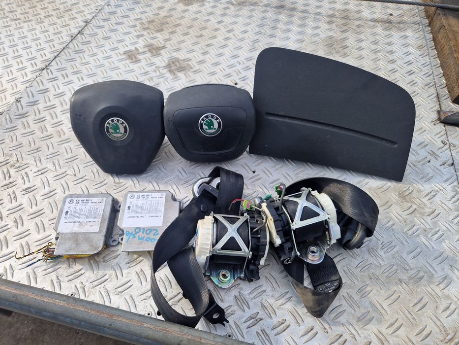 Kit airbag Skoda Fabia 2 kit complet volan + pasager +centuri