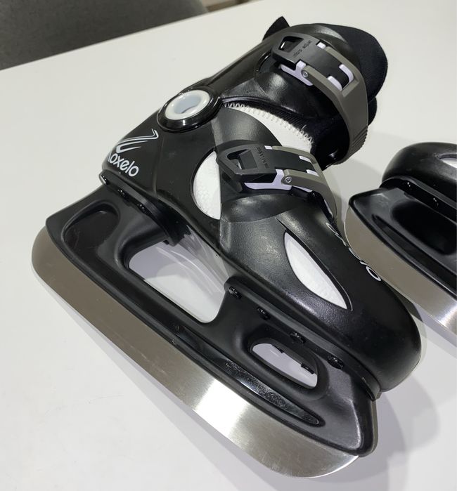 Patine Oxelo Negre, mărime reglabilă 30-32