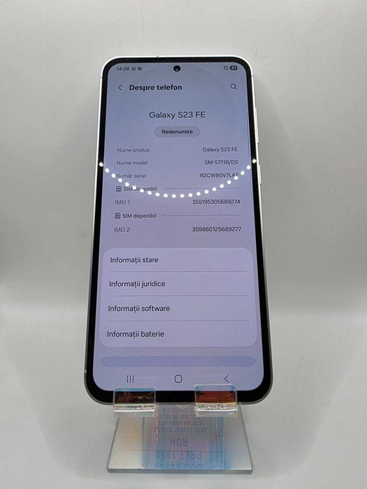 Samsung S23 FE, MEM 128GB, RAM 8GB , Amanet Doamna Ghica, Cod: 92269