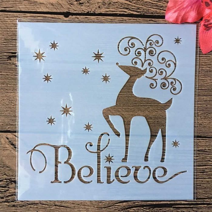 Шаблони за тебеширена боя 13х13 пластмасови