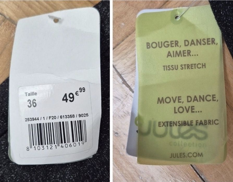 Pantaloni conici eleganţi office Jules, Slim, damă - 36