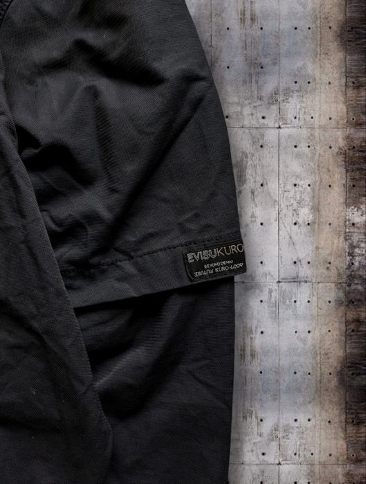 Evisu x Kuro Logo Print Multi Pocket Mock 2 in 1 Tech Shirt