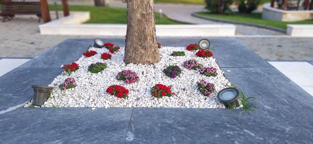 Доставка Бял декоративен камък-тип чакъл Уникален