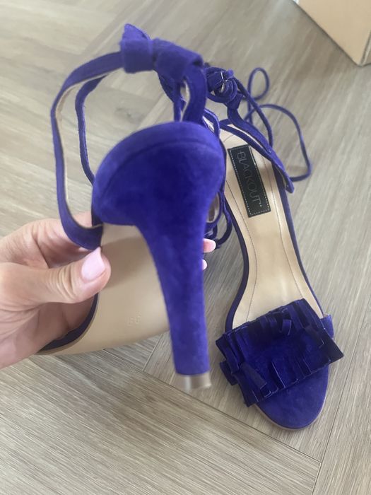Sandale cu toc piele marime 38,5