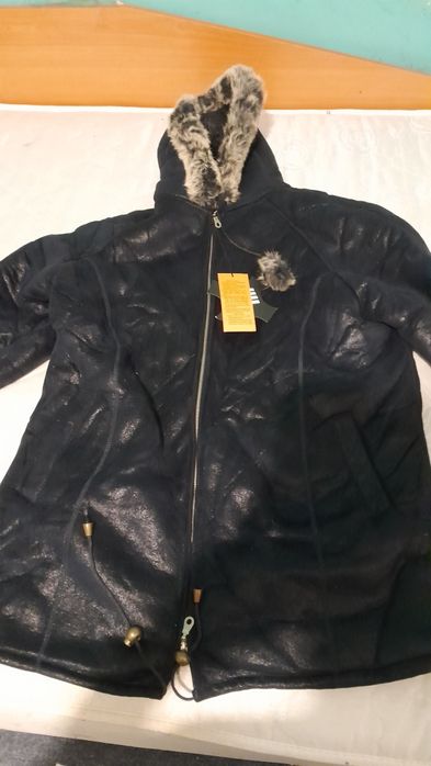 Дамско палто изк.кожа