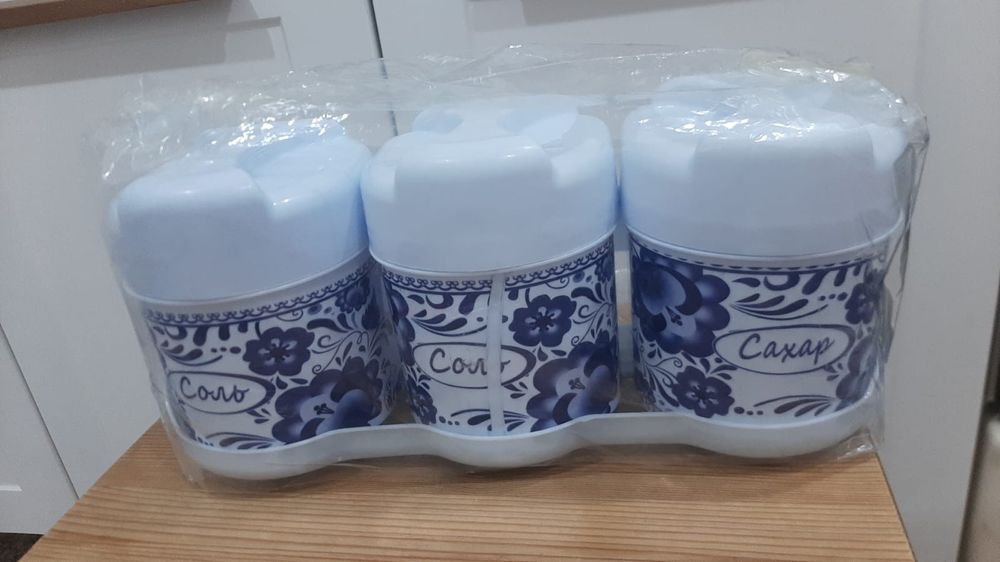 Новые баночки для соли и перца