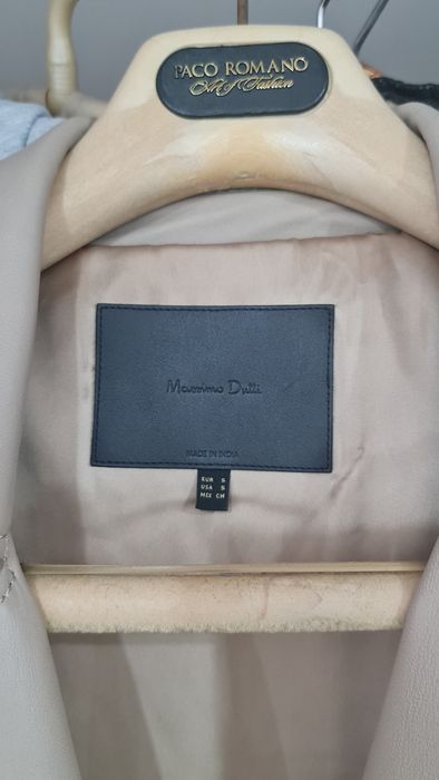 Продается новый кожаный плащ Massimo Dutti