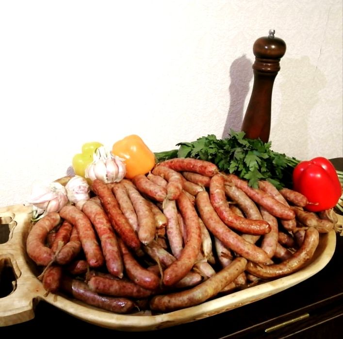 Охотничье колбаски, домашние