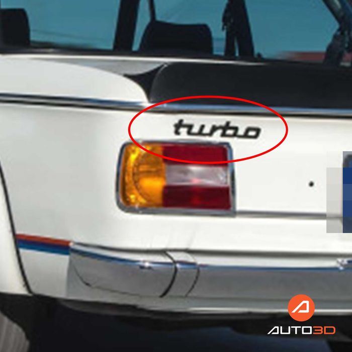 Табелка "Turbo" за BMW 02 Series