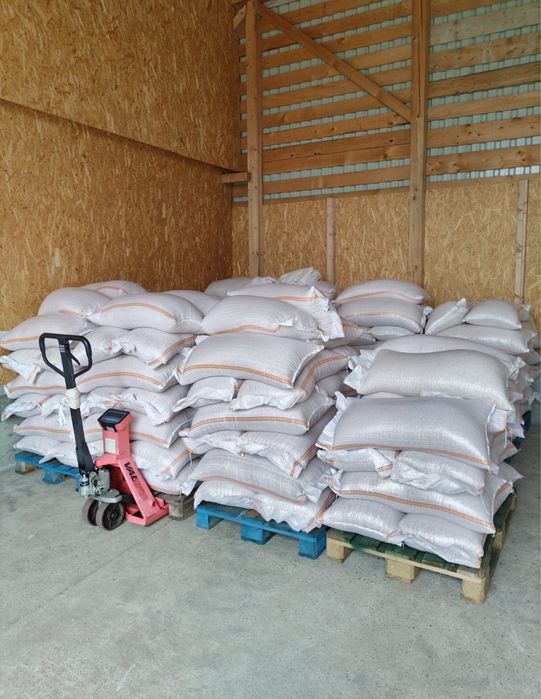 Vând porumb uscat gata pus in saci cu transport