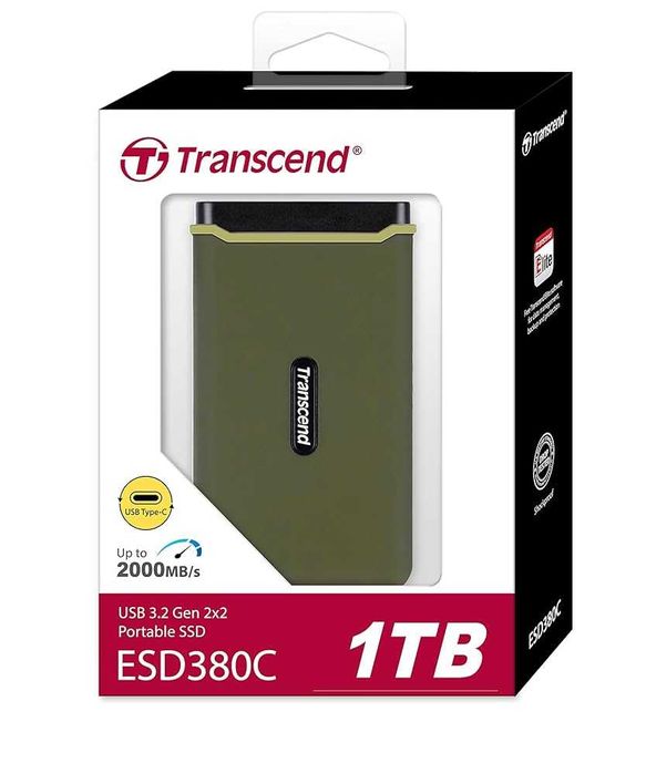 Transcend ESD380C 1TB — прочный портативный SSD. Есть доставка