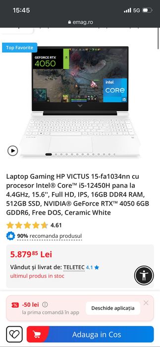 Laptop Gaming HP VICTUS