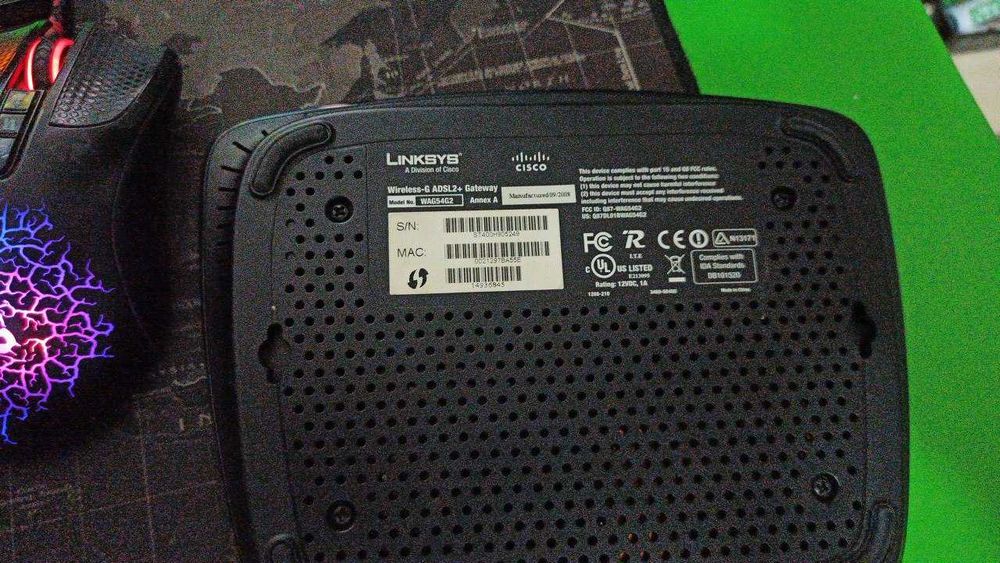 DSL Wi-Fi роутер Cisco WAG54G2