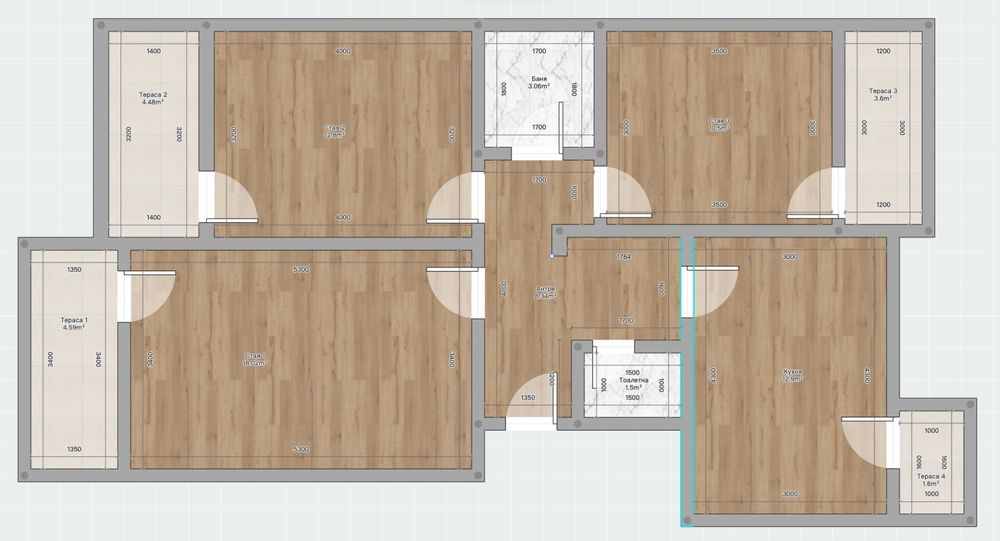 Продава се Тристаен апартамент в Попово - 84 кв.м за 1429 €/кв.м - Снимка #7