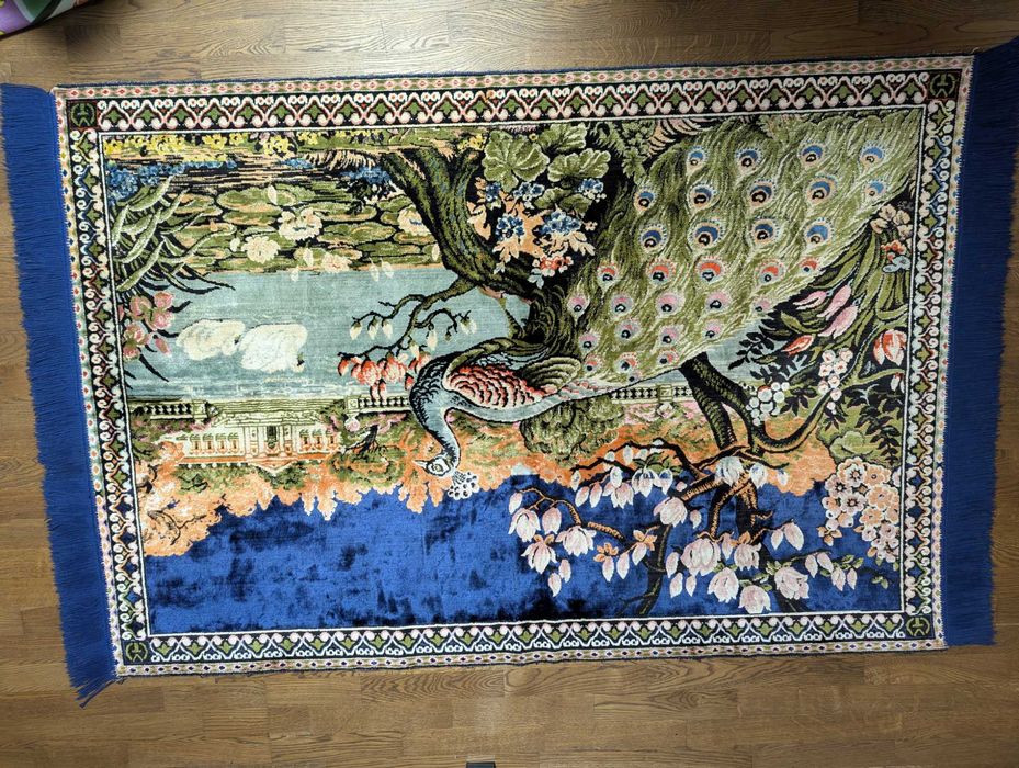 Carpete VINTAGE no, mari, imagine PĂUN si Rapire din serai