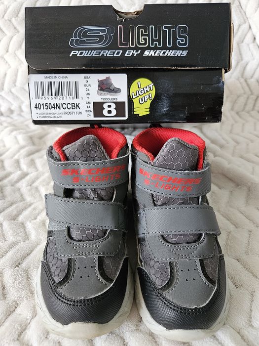Ghetute Skechers 24 cu luminite